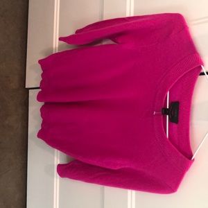J Crew Hot pink cashmere sweater